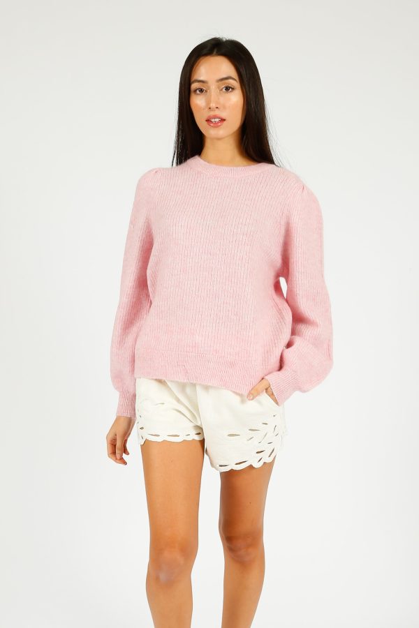 SLF Lulu Rib Knit in Bleached Mauve on Sale