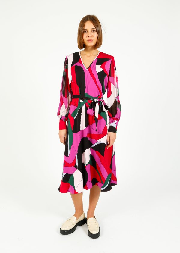 DVF Abel Dress in Tendu Huge Supply