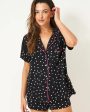 S&S Short PJ Set in Vintage Black Spot Online Hot Sale