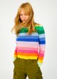 JU Multi Stripe Crew For Discount