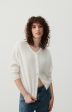 AV Vitow Knit Cardi in White For Cheap