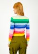 JU Multi Stripe Crew For Discount