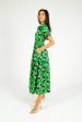 DVF Jonah Dress in Iris Green For Sale