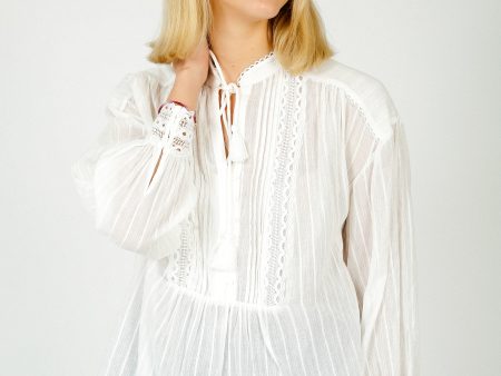 SUNCOO Leony Top in Blanc Cheap