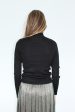 SLF Costina Rollneck Rib Knit in Black For Cheap