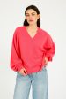 C-RUSH Sanita Oversized V in Rosebloom Discount