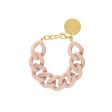 VBARONI Flat Chain Bracelet in Matt Baby Rose Online Hot Sale