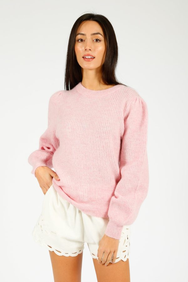 SLF Lulu Rib Knit in Bleached Mauve on Sale