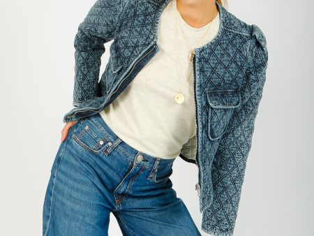 IM Deliona Jacket in Light Blue Online Sale