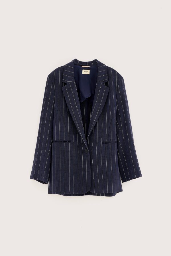 BR Veil Pinstripe Jacket Discount