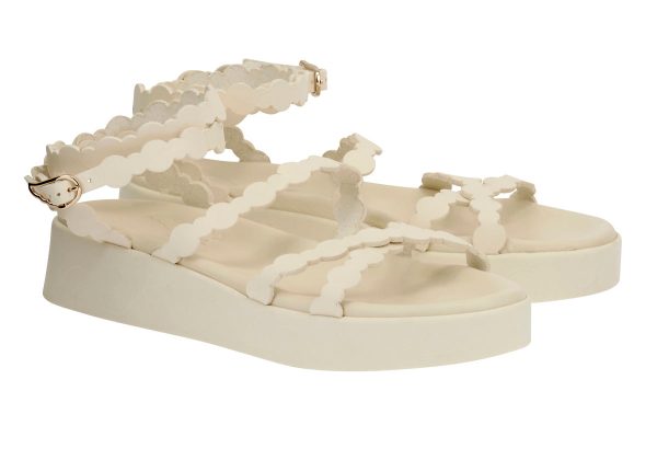 AGS Aspis Sandals in Off White Online Sale