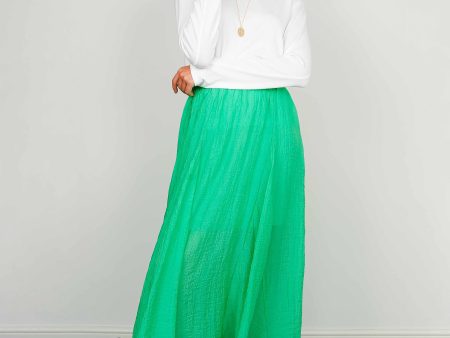 DAWN X DARE Love Skirt in Jade Online Hot Sale