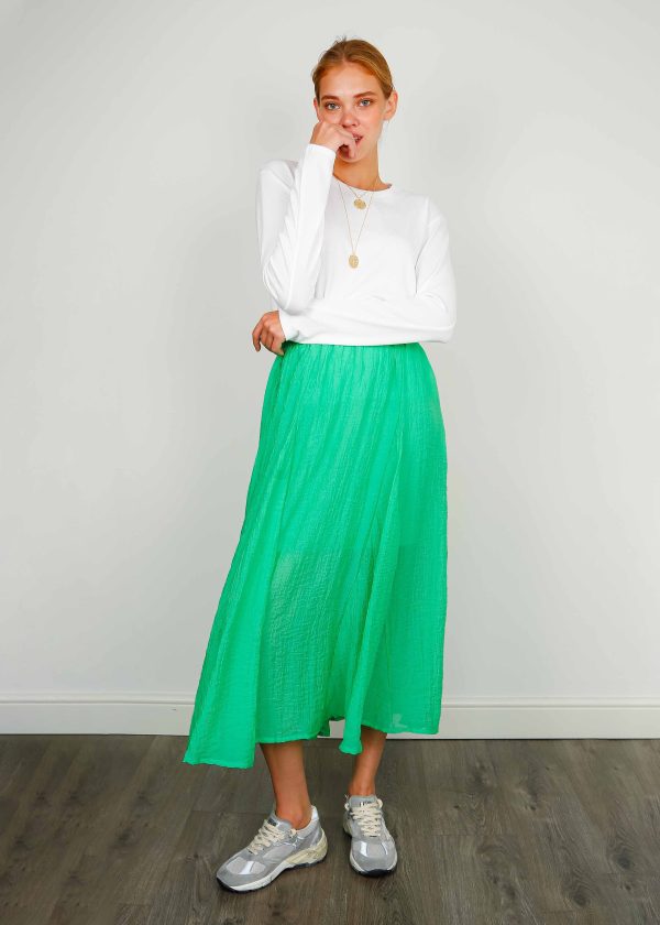 DAWN X DARE Love Skirt in Jade Online Hot Sale