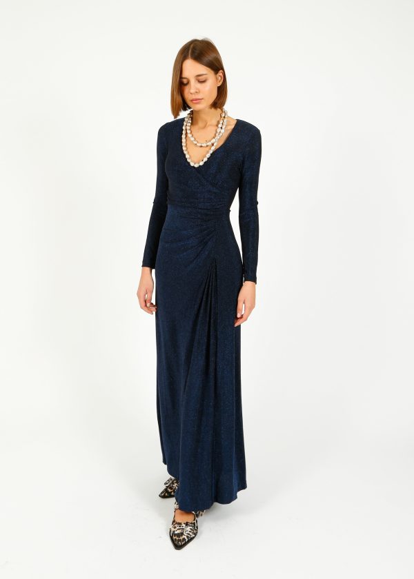 DVF Raffi Dress in Metallic Midnight Sale