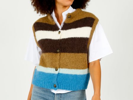 BR Abogi Knit Vest in Multi Sale