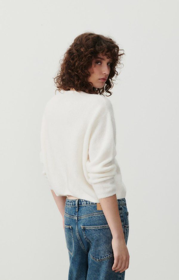 AV Vitow Knit Cardi in White For Cheap