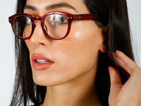 IZIPIZI Reading Glasses #C in Red Tape Cheap