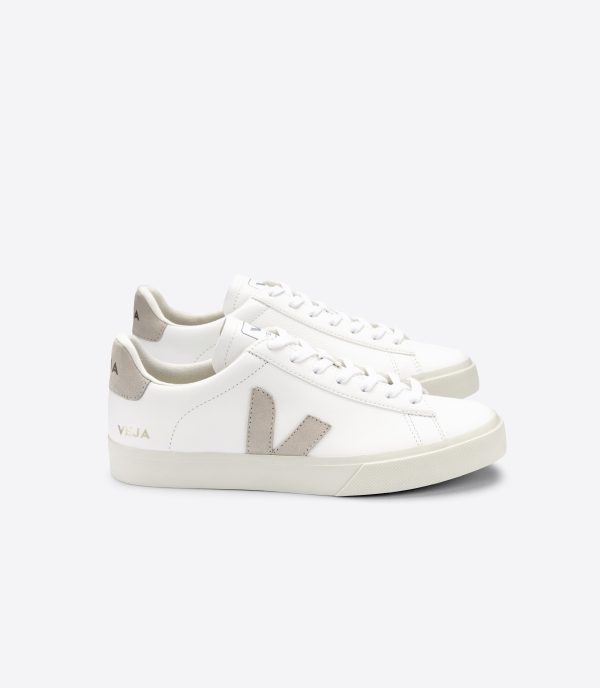 VEJA Campo Chromfree in Extra White, Natural Suede Online Hot Sale