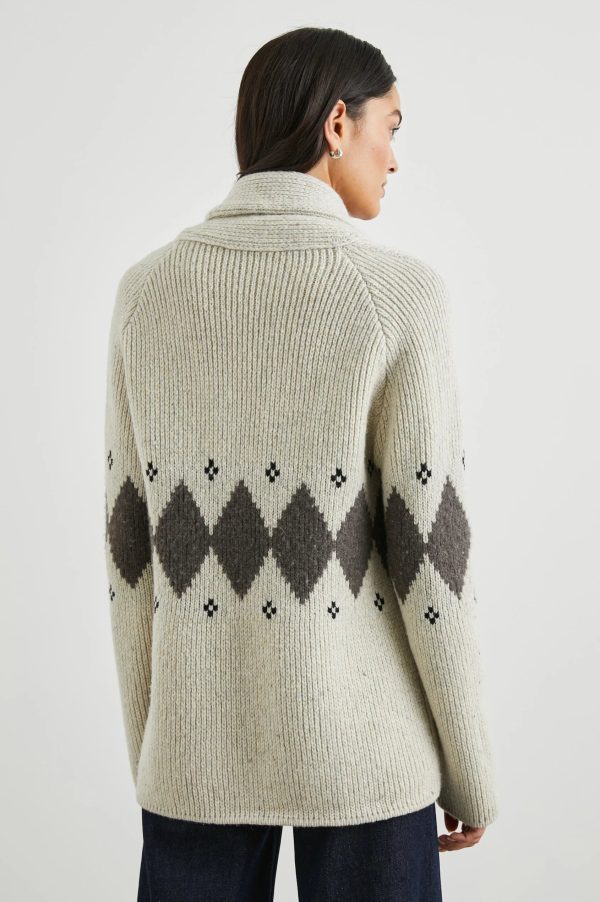 RAILS Silas Knit Cardi in Oatmeal For Sale