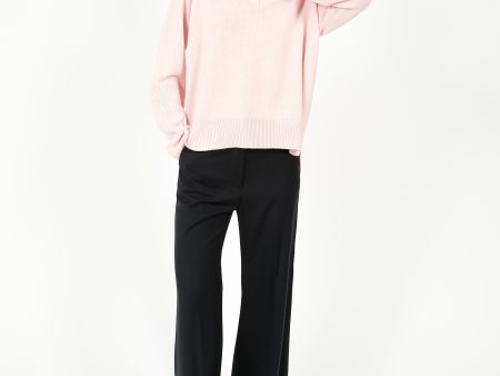 VK Ava V Neck Knit in Worship Pink Discount