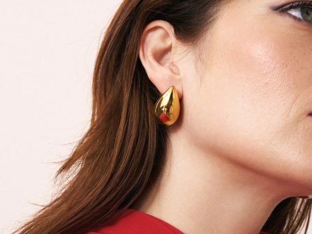 VBARONI Drop Earrings in Gold Discount