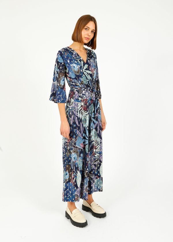 ONJENU Laurie Jumpsuit in Moonlight Blue Gold For Cheap