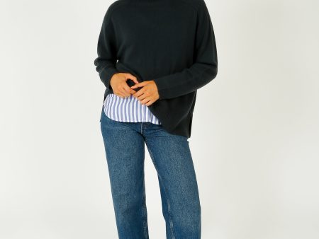 VK Julia Relaxed Cashmere in Ebony Shadow Hot on Sale