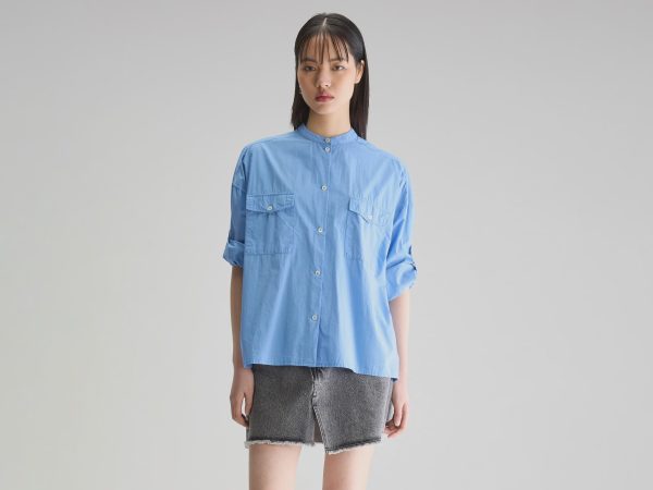 BR Ketty Shirt in Blue Shirt Online Hot Sale