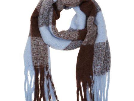 SLF Tally Checked Scarf in Serenity Online Hot Sale