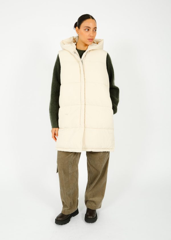 SLF Ella Puffer Vest in Sandshell For Cheap