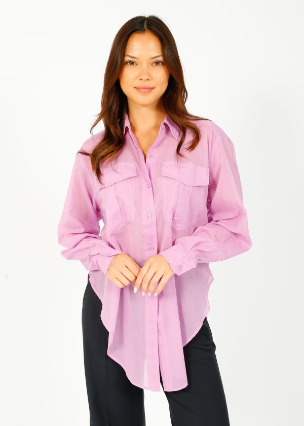 IM Nath Shirt in Mauve on Sale