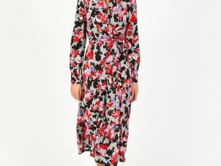 DVF Tori Dress in Odette Floral Hot on Sale