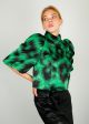 EA Eddie Puff Sleeve Top in Green Key For Discount