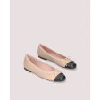 PB Nicole Ballet Pump in Nude, Black For Sale