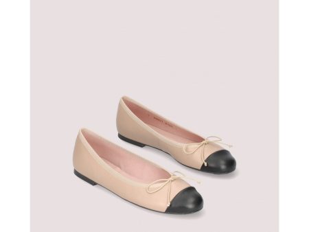 PB Nicole Ballet Pump in Nude, Black For Sale