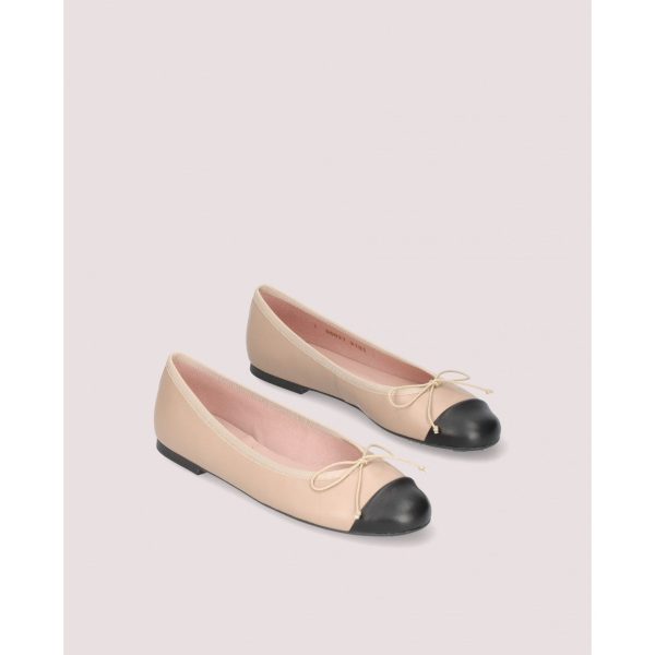 PB Nicole Ballet Pump in Nude, Black For Sale