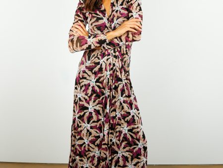 DVF Kassia Dress in Fall Leaves on Sale