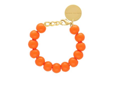 VBARONI Mini Beads Bracelet in Neon Orange For Cheap