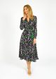 DVF Phoenix Reversible Dress in Tulip Fields, Clover Discount