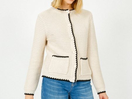 SLF Jilli Knit Cardi in Birch For Discount