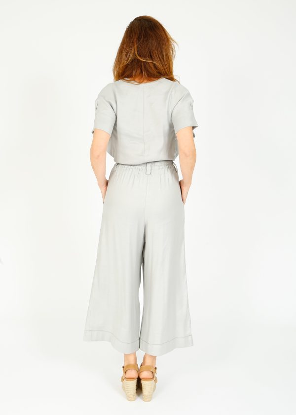 LFA 349 Linen Trouser in Silver For Cheap