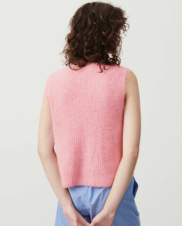 AV East 19 SL Knit Vest in Orchid Chine Online Hot Sale