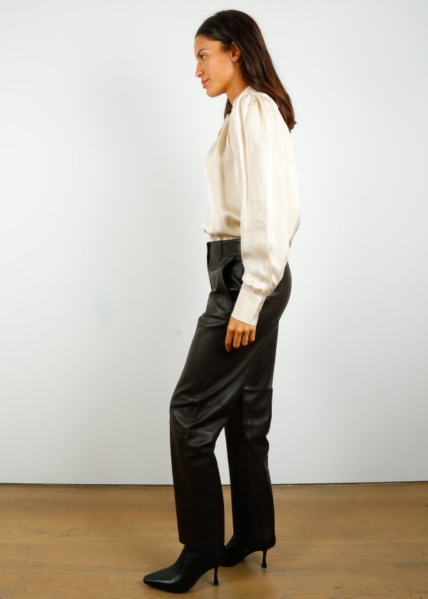 SLF Marie Leather Pants in Java Online now