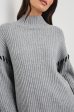 RAILS  Liam Roll Neck Knit in Heather Grey Hot on Sale