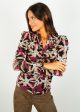 DVF Nathaniel Reversible Top in Fall Leaves Cheap