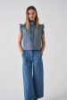 S&M Pablo Waistcoat in Striped Denim Fashion