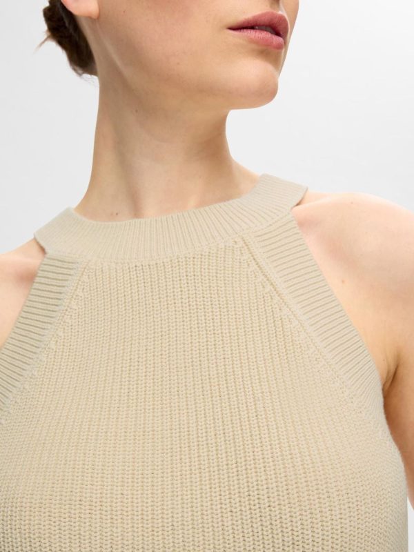 SLF Vinna Halterneck Knit in Birch Fashion