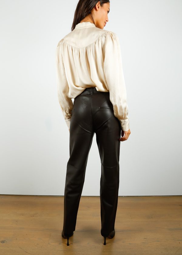 SLF Marie Leather Pants in Java Online now