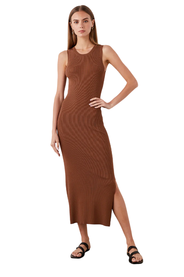 Syd Dress - Toffee Online now