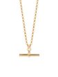 TS Medium Gold T-Bar on Chunky Belcher Chain Online Hot Sale